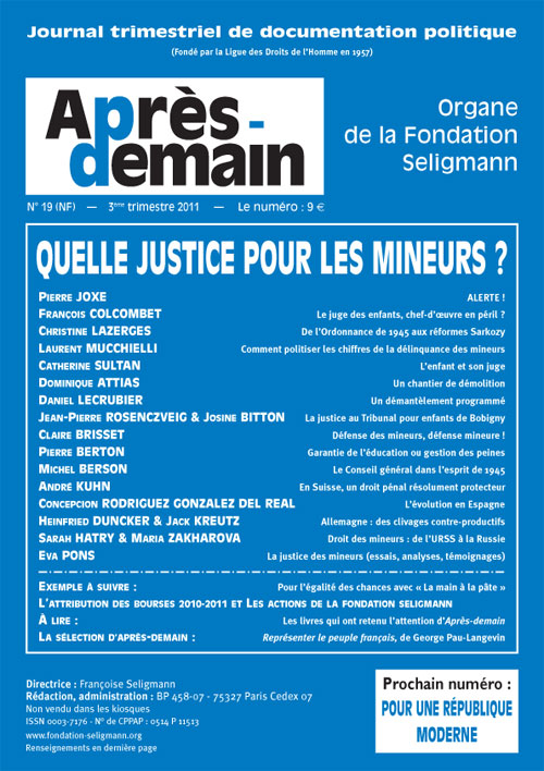 NF-019 - Quelle Justice pour les mineurs ?