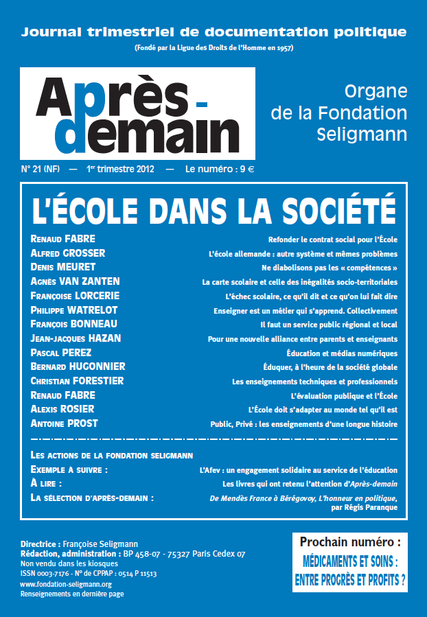 NF-021 - L'école dans la société