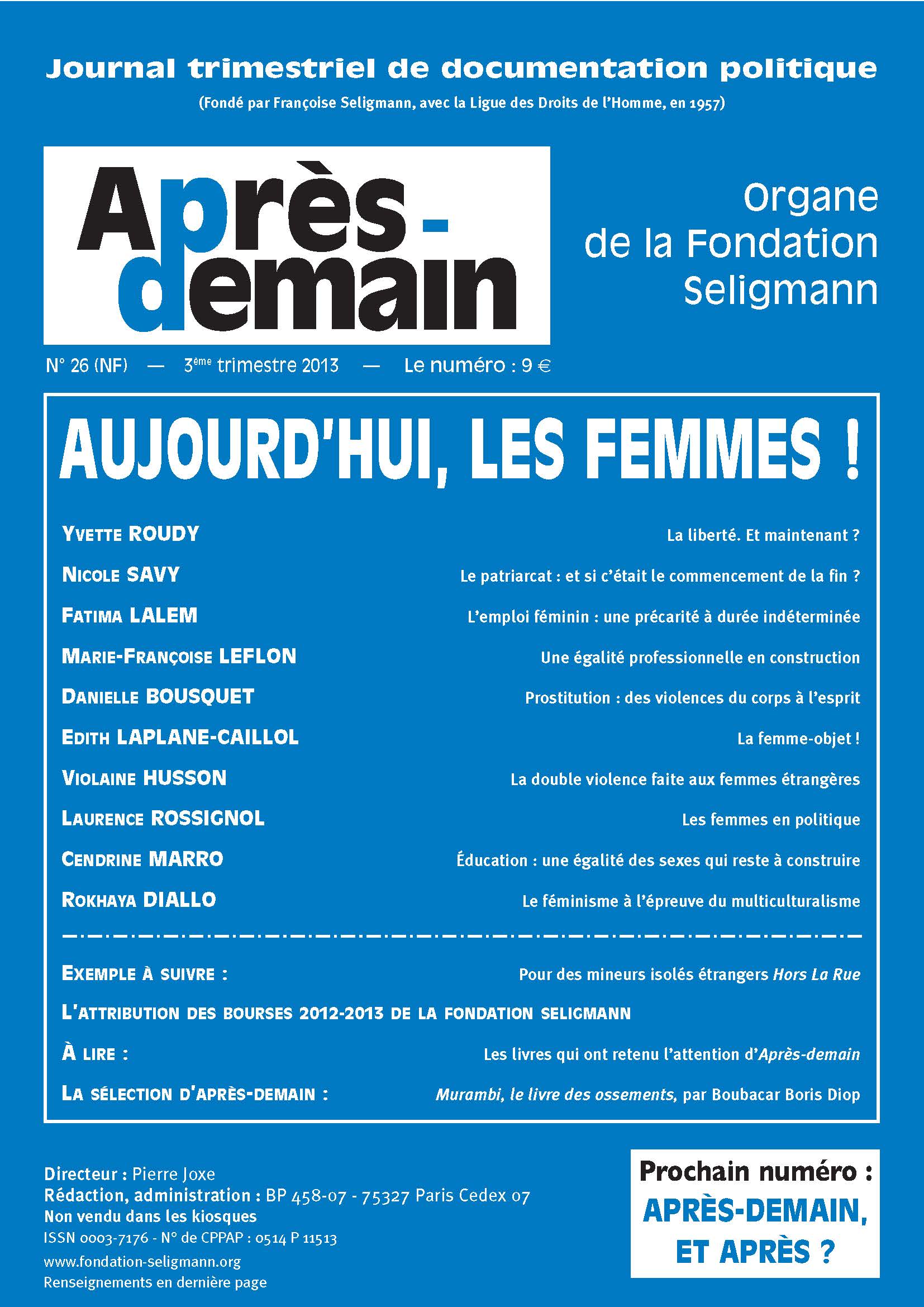 NF-026 - Aujourd'hui, les femmes !