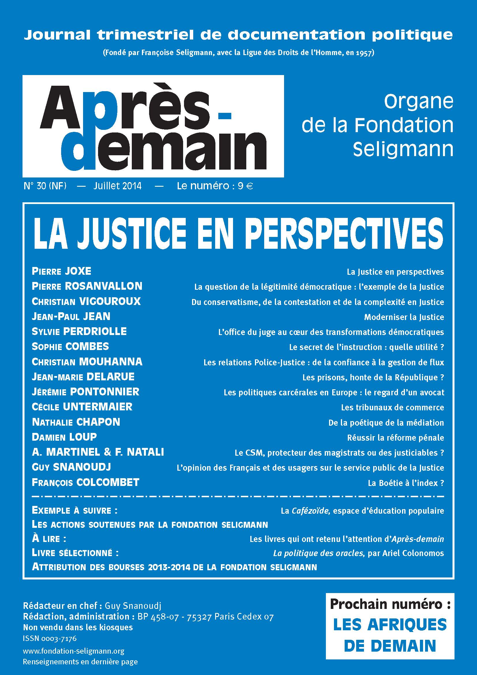 NF-030 - La Justice en perspectives