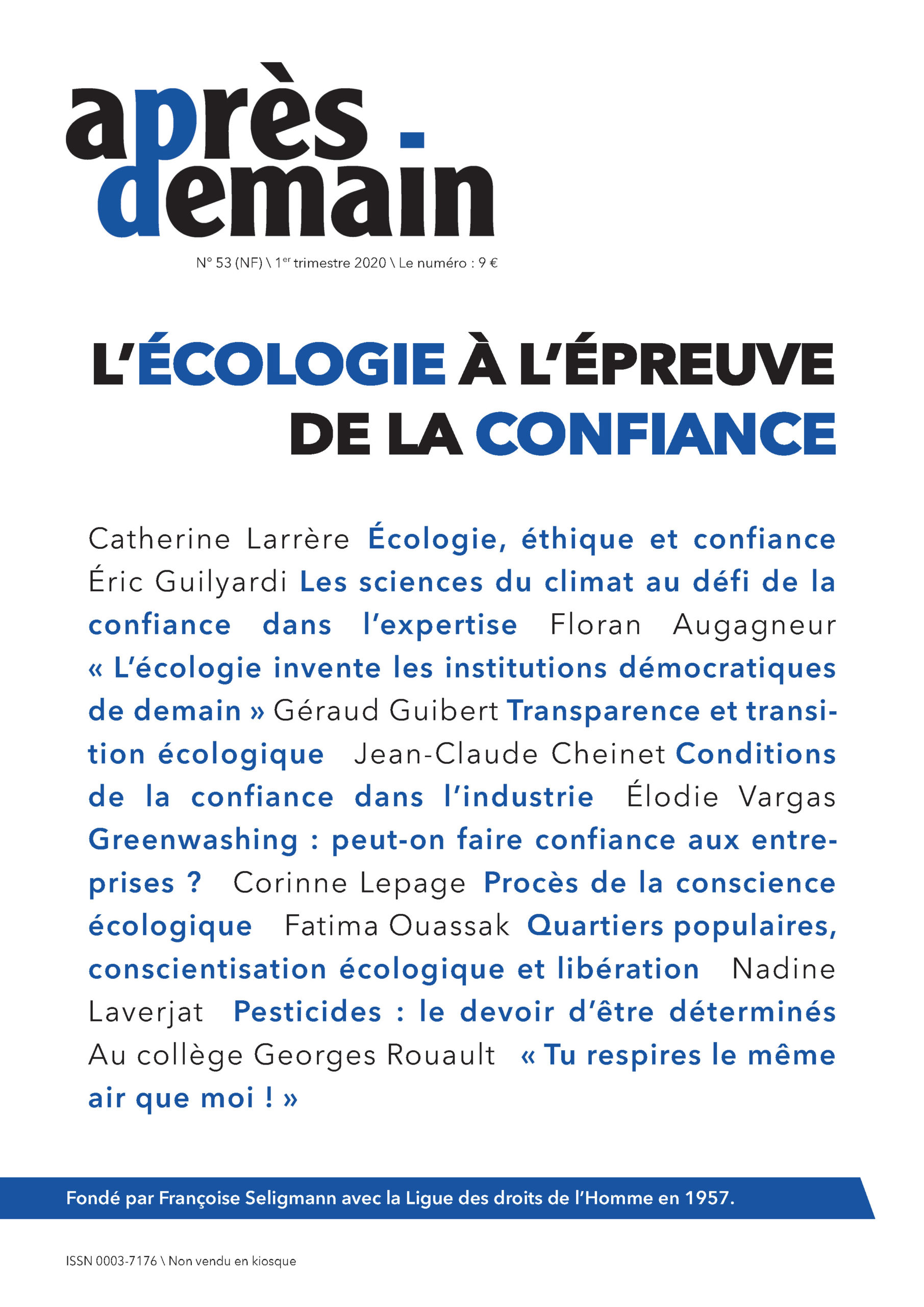 NF-053 – L'écologie à l'épreuve de la confiance