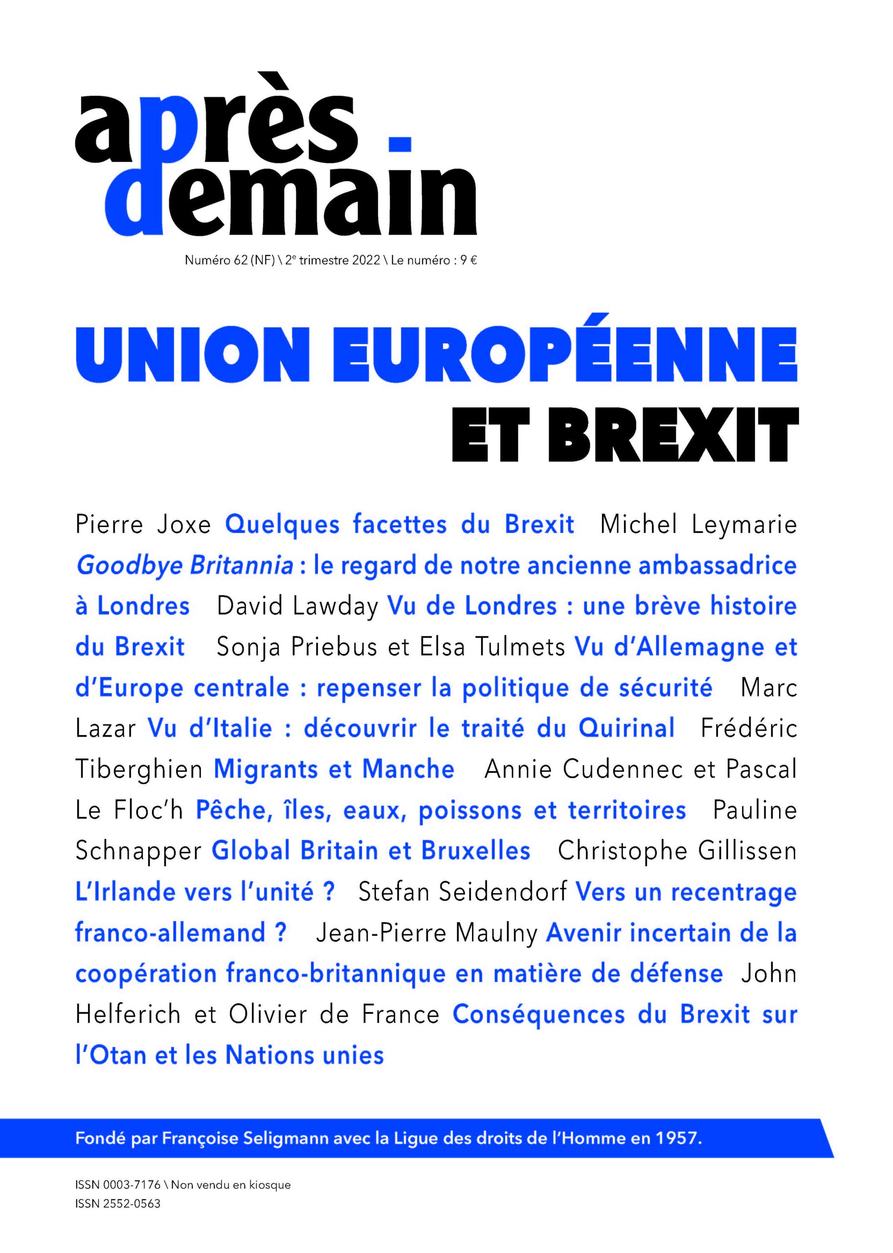 NF-062 – Union européenne et Brexit