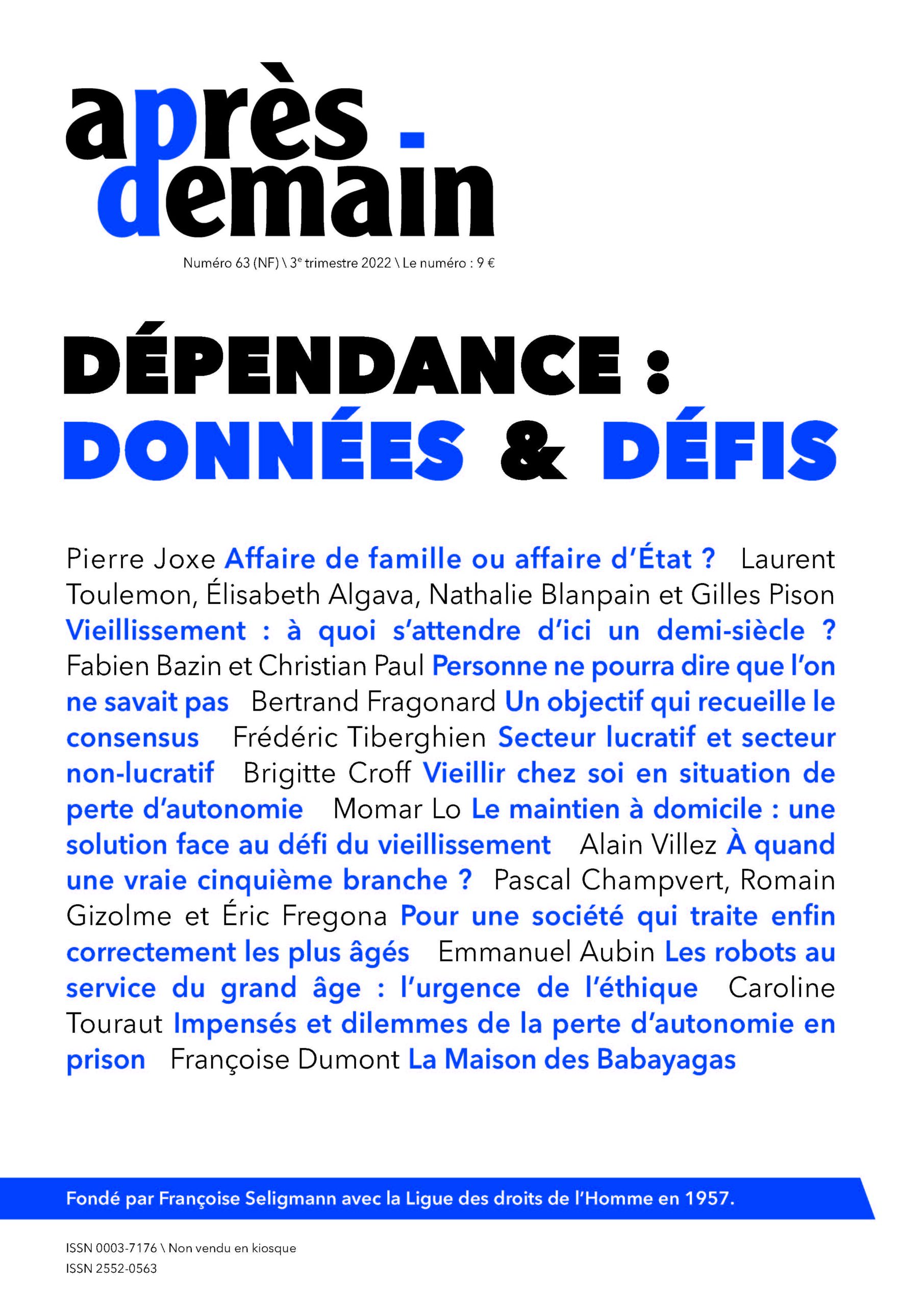 NF-063 – Dépendance : données & défis