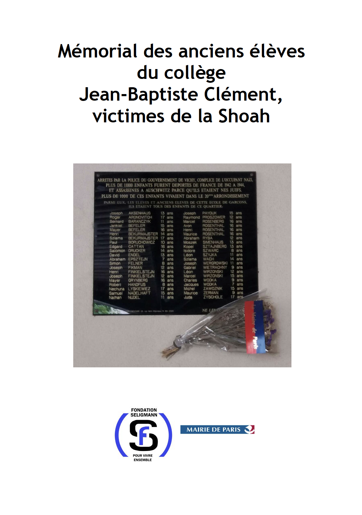 Lauréats 2023 Fondation Seligmann