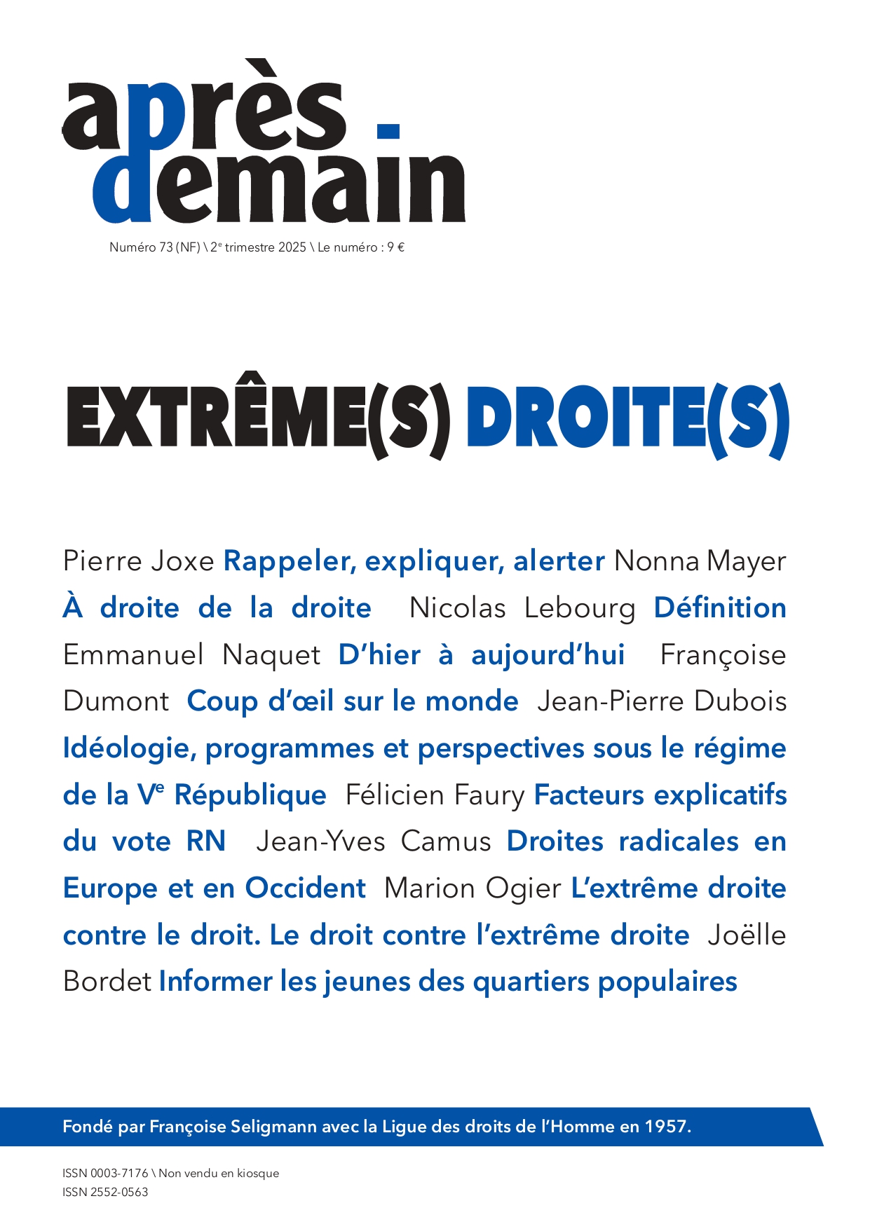 NF-073 – Extrême(s) droite(s)
